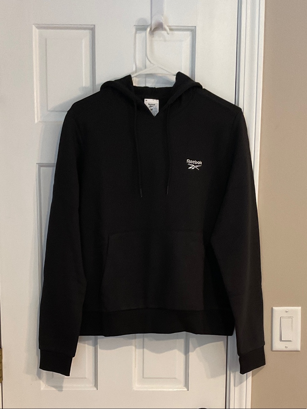 Reebok Black Crewneck Hoodie with Small Logo